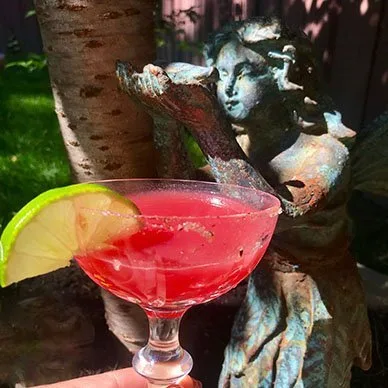 watermelon margarita made with Erstwhile Espadin